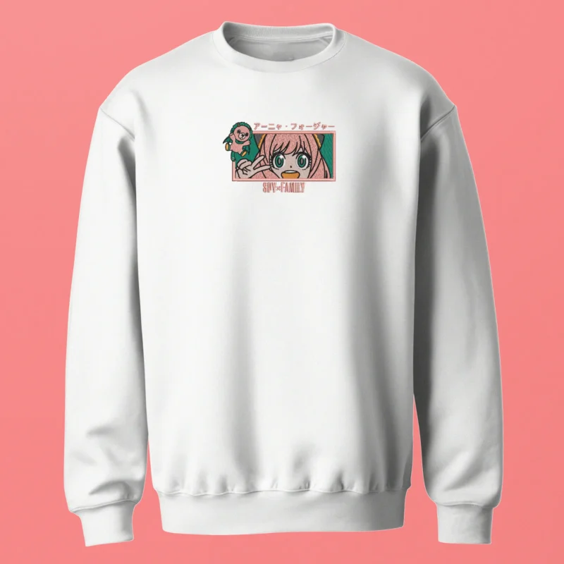 Anya Forger Plush Smile | Spy × Family | Sweatshirt brodé