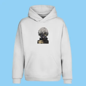 Ken Kaneki Ghoul Mask | Tokyo Ghoul | Sweat à capuche brodé