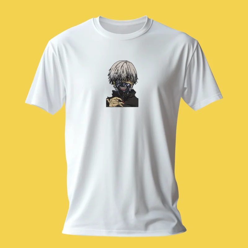 Ken Kaneki Ghoul Mask | Tokyo Ghoul | T-shirt brodé Ken Kaneki Ghoul Mask | Tokyo Ghoul | T-shirt brodé