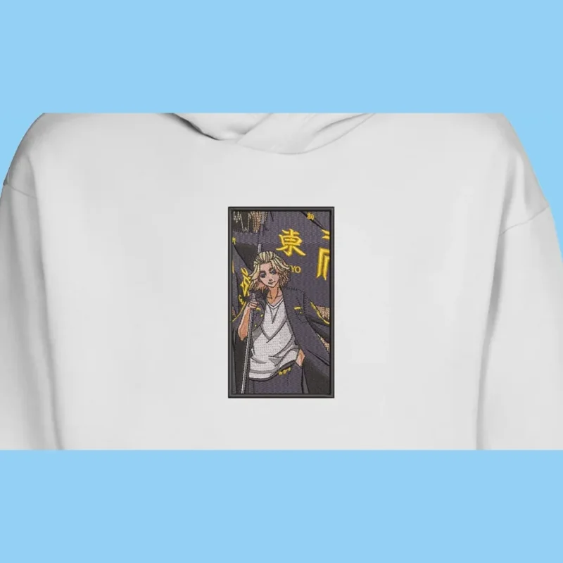 Mikey Sano Tokyo Manji | Tokyo Revengers | Sweat à capuche brodé