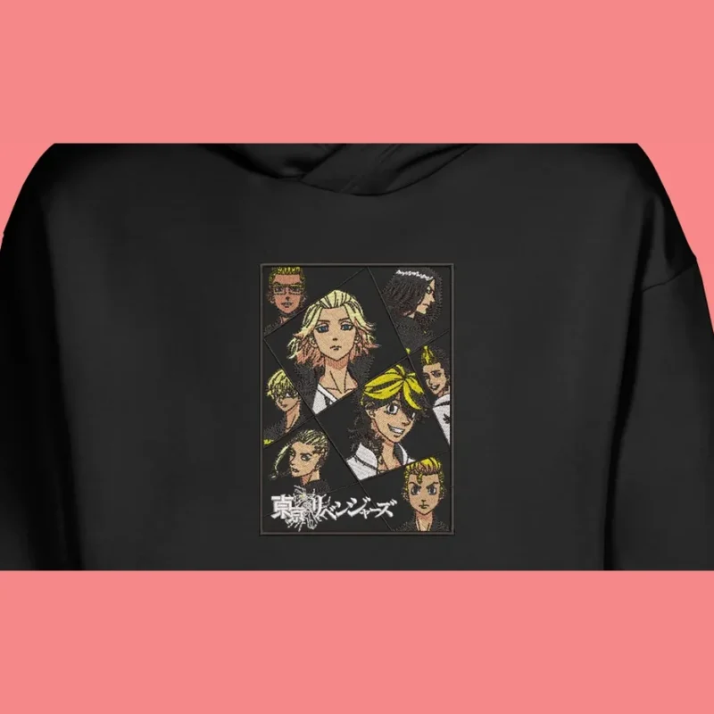 Tokyo Manji Gang Panel | Tokyo Revengers | Sweat à capuche brodé