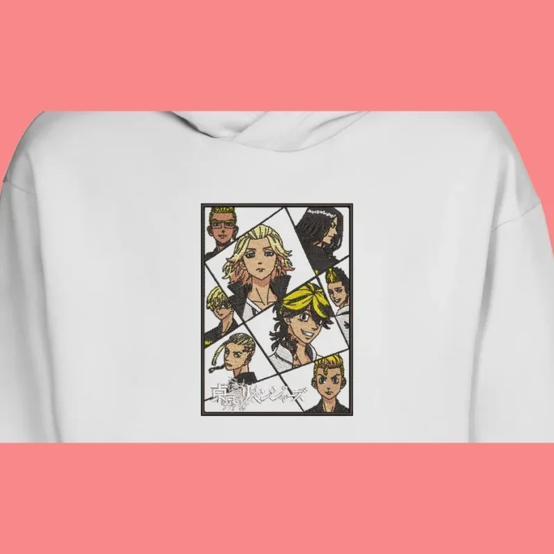 Tokyo Manji Gang Panel | Tokyo Revengers | Sweat à capuche brodé