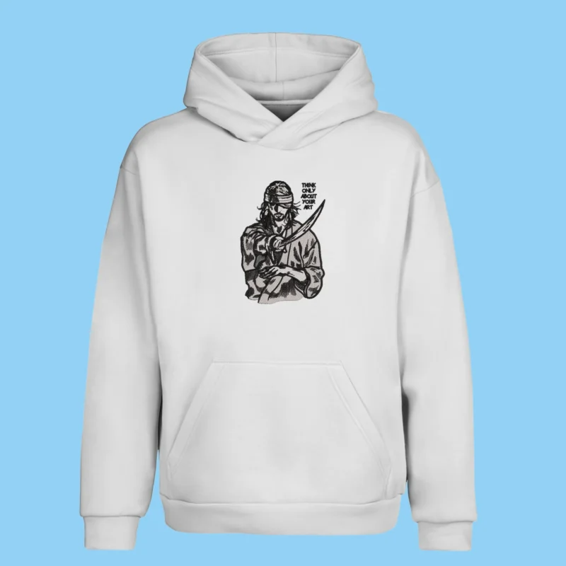 Musashi Miyamoto Art Focus | Vagabond | Sweat à capuche brodé