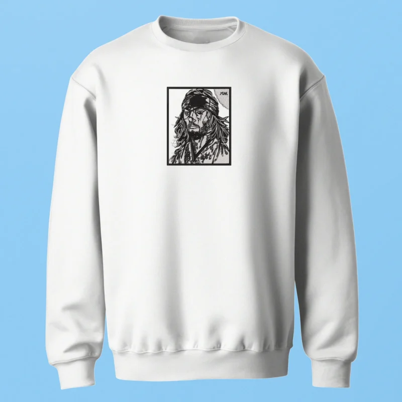 Musashi Miyamoto Portrait | Vagabond | Sweatshirt brodé