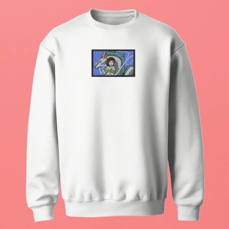 Chihiro Haku Dragon | Le Voyage de Chihiro | Sweatshirt brodé