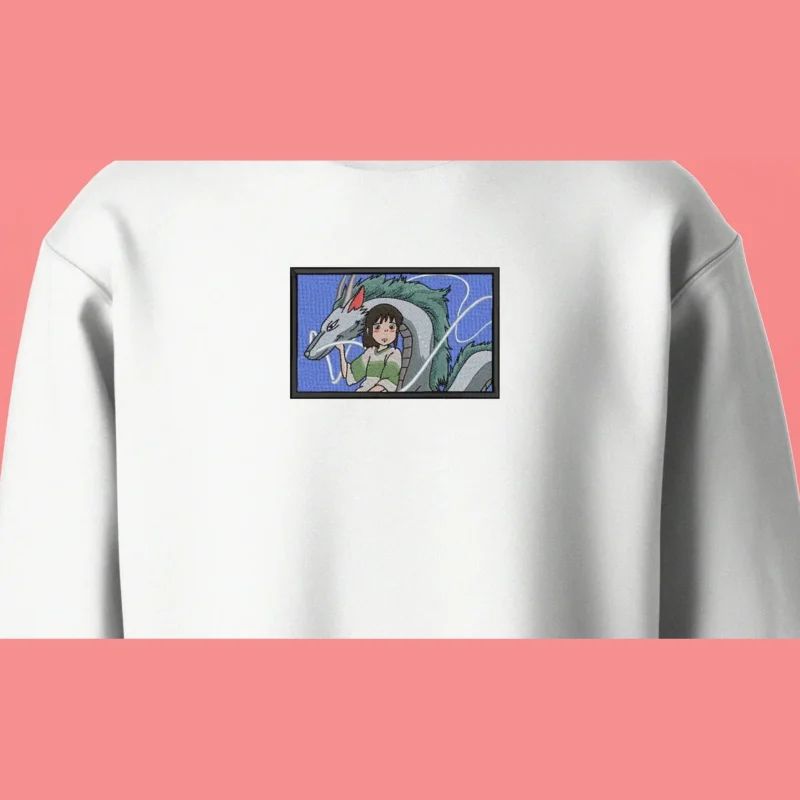 Chihiro Haku Dragon | Le Voyage de Chihiro | Sweatshirt brodé