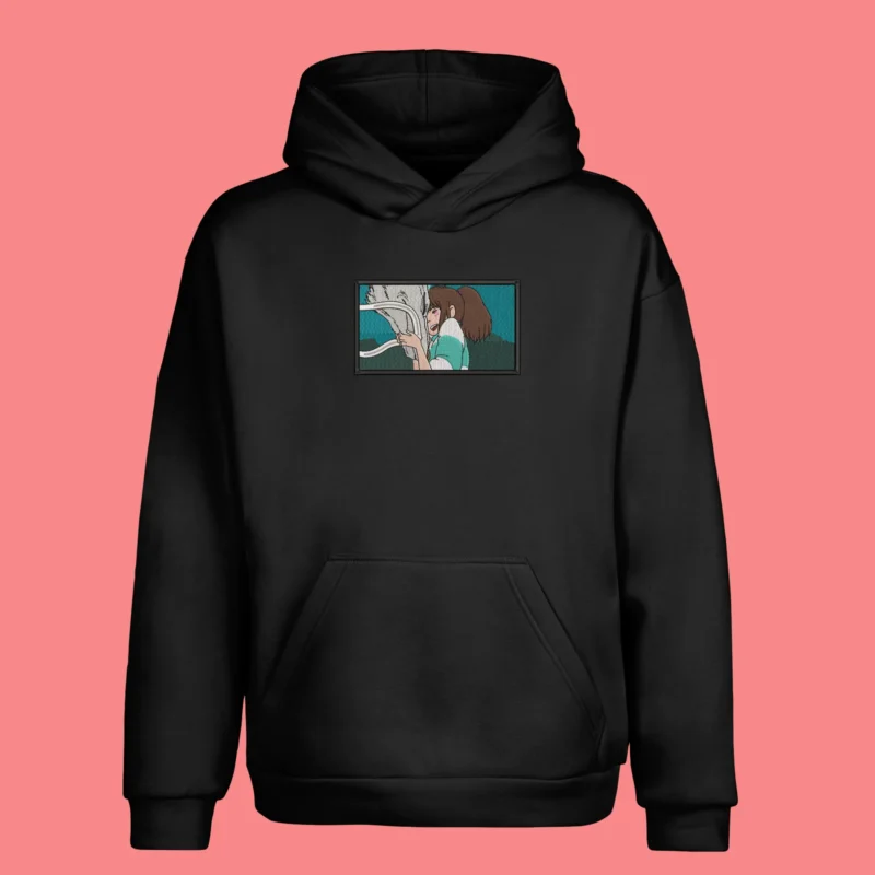 Chihiro Haku Bond | Le Voyage de Chihiro | Sweat à capuche brodé