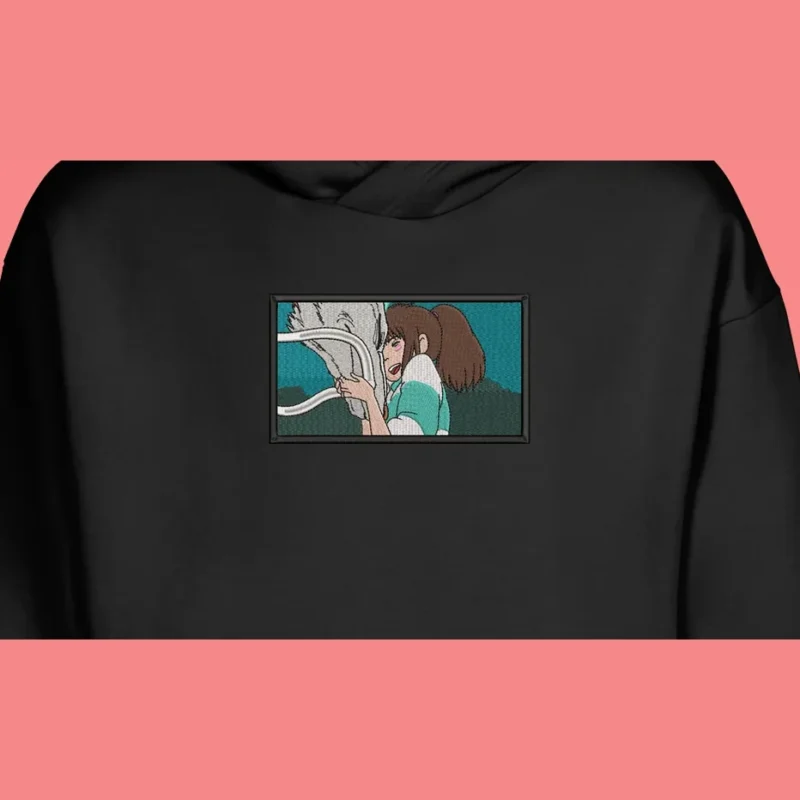 Chihiro Haku Bond | Le Voyage de Chihiro | Sweat à capuche brodé