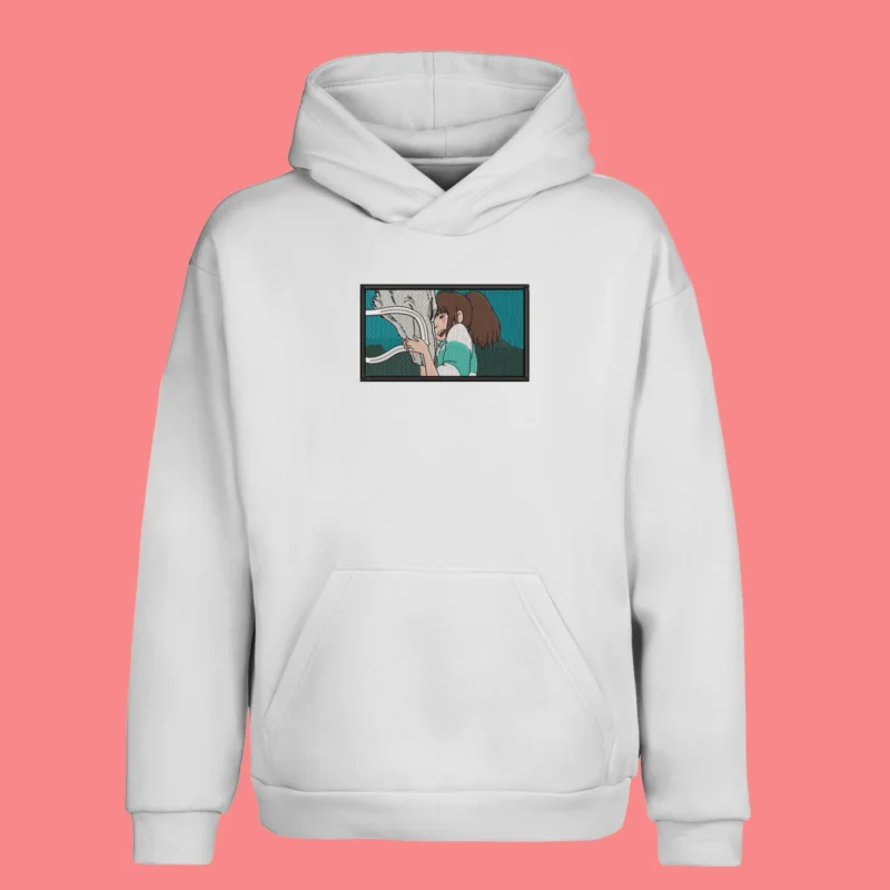Chihiro Haku Bond | Le Voyage de Chihiro | Sweat à capuche brodé