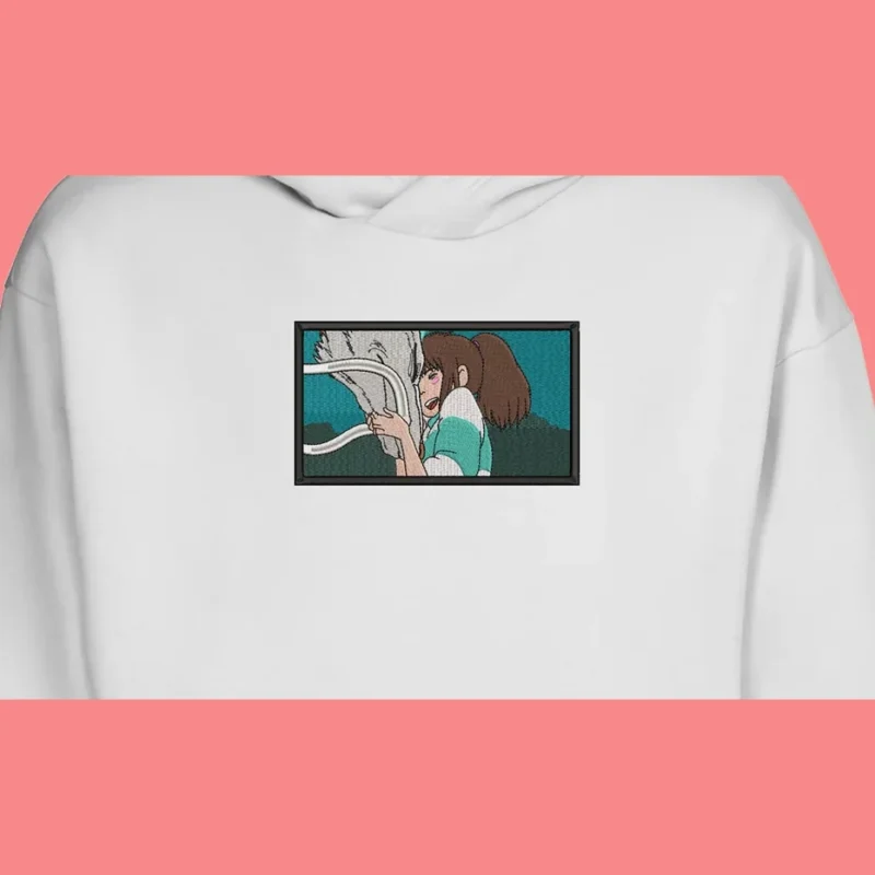 Chihiro Haku Bond | Le Voyage de Chihiro | Sweat à capuche brodé