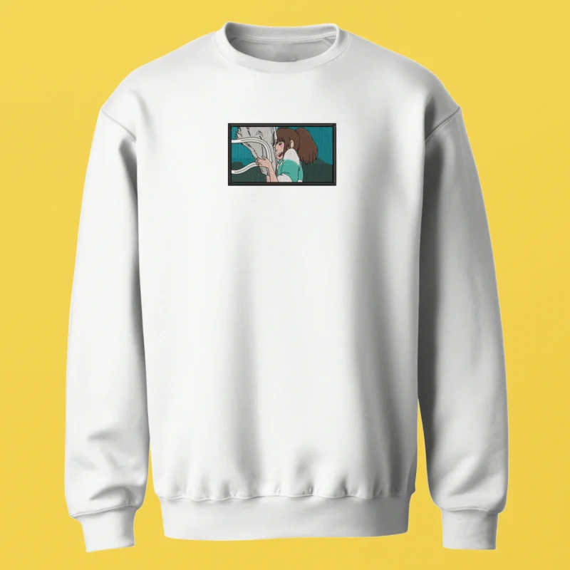 Chihiro Haku Bond | Le Voyage de Chihiro | Sweatshirt brodé