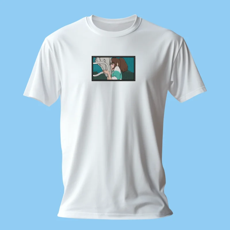 Chihiro Haku Bond | Le Voyage de Chihiro | T-shirt brodé
